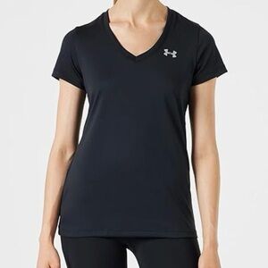Under Armour Loose Heat Gear T-Shirt with subtle Stripe - Black - Small